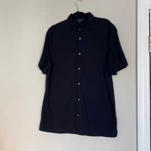 COS Black Button Down